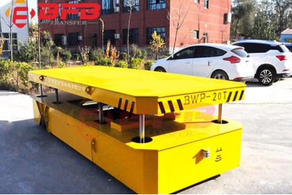 20t Capacity Trackless Transfer Cart With Lifting deck - Exported To Spain