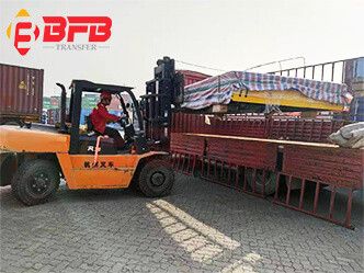 30 Ton Industrial Trackless Transfer Trailer Exported To Peru - Coachwork Dies Handling