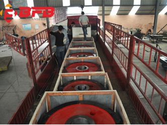 ZG55 Material 1000mm forged steel rail wheel With Single Flange Double Rim - Exported Russia
