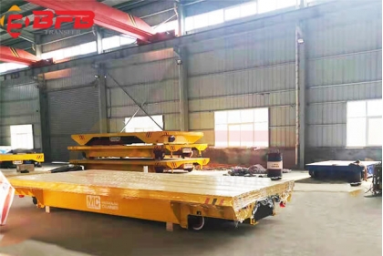  Battery Operated Electric Platform Cart 10ton For Steel Molds Handling Motor Driving - Exported Australia