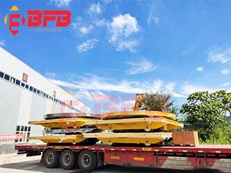 Customized Factory Rail Transfer Flat Cart For Spray Painting Booth - Anti-high Temperature