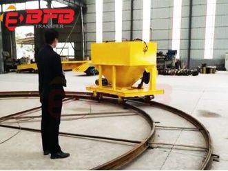 Automatic Hopper Dump Rail Transfer Cart