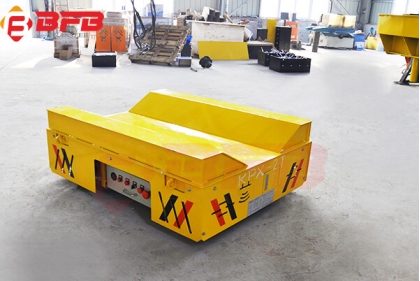 2T DC Motorized Rail Coil Transfer Trolley On Railways Exported Uzbekistan