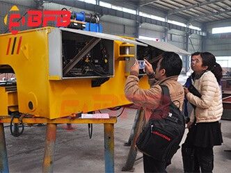 BEFANBY Workshop Railroad Transfer Cart Tested By Indonesia Client