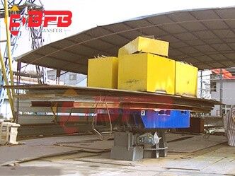 50T Rail Transfer Cart And 55T Railway Turntable Load Test Before Shipping