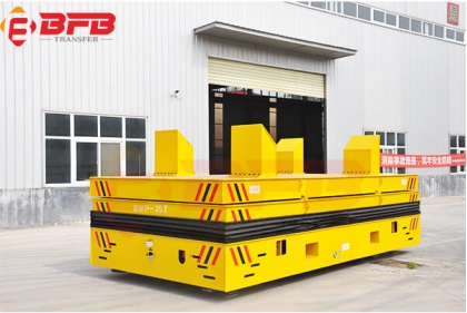 25T Steerable Power Motorized Cart With Lifting Platform For Wire Coil Transfer