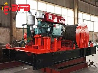 JM5 Diesel Engine Electric Winch Shipped To Poland