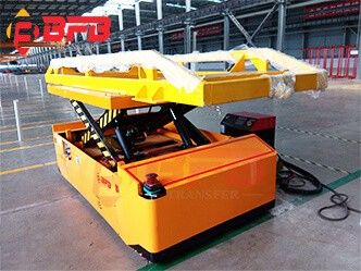 Motor Drive Wheel Industrial AGV 2 Ton Transfer Cart Workshop Tested Successfully