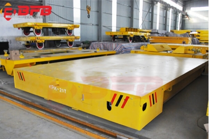 20T Heavy Loading Transport Rail Trolley For Explosion Proof Shop Tank Transfer