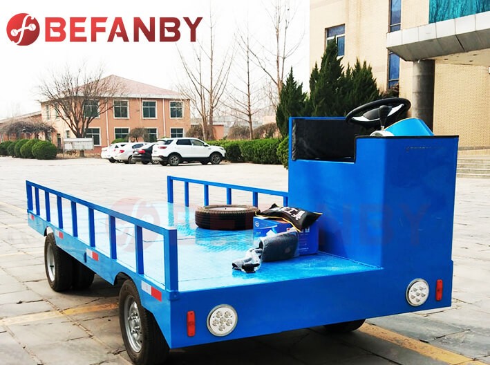 Battery Power Electric Platform Truck With Cabin