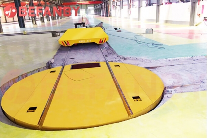 5T Rail Turntable Electric Transfer Platform Cart 3 Ton