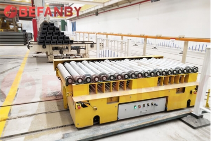 8 Sets Heavy Duty Transfer Carts 10 Ton For Container Production Line