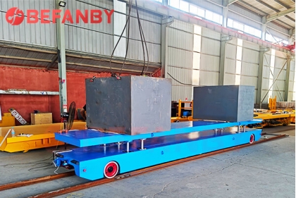4T Automatic Lifting RGV Rail Guided Trolley For Material Transfer