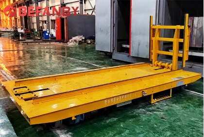 8 Ton Battery Powered Ferry Rail Transfer Trolley For Drying Room