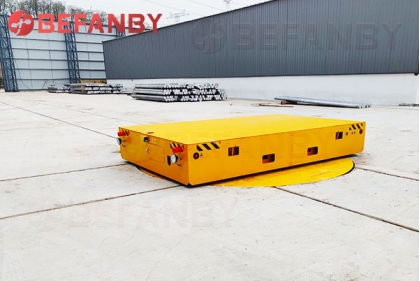 30Ton Rail Mounted Flatbed Cart For Outdoor Painting