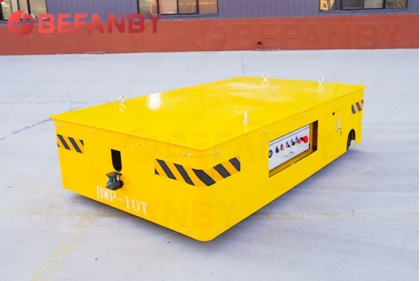 Customized 10Ton Trackless Electric Material Transfer Cart Solves Factory Material Transfer Problems