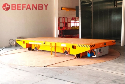BEFANBY 6Ton Electric Rail Turntable Flatbed Cart Customization Case Study