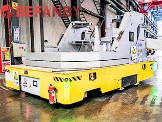 Molten Steel Transport 40 Ton Trackless Transfer Cart For Metallurgical Special Successfully Delivered