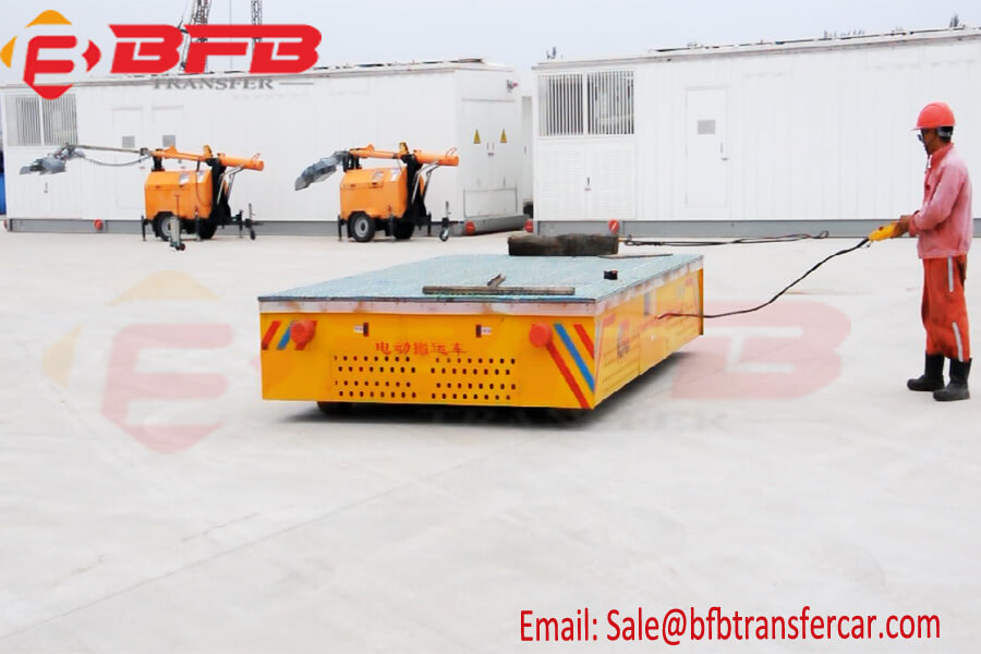 30t Trackless Transfer Cart for Port Container Handling Battery Power