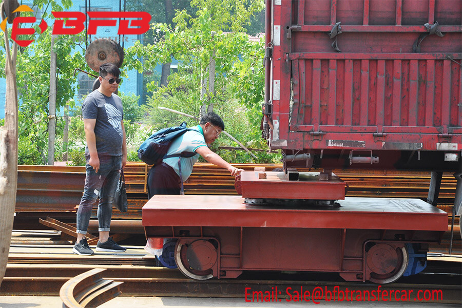 Heavy Duty Electric Platform Carrying Capacity 10-15 Tons Moving On Rails For Railway Towing Indonesia