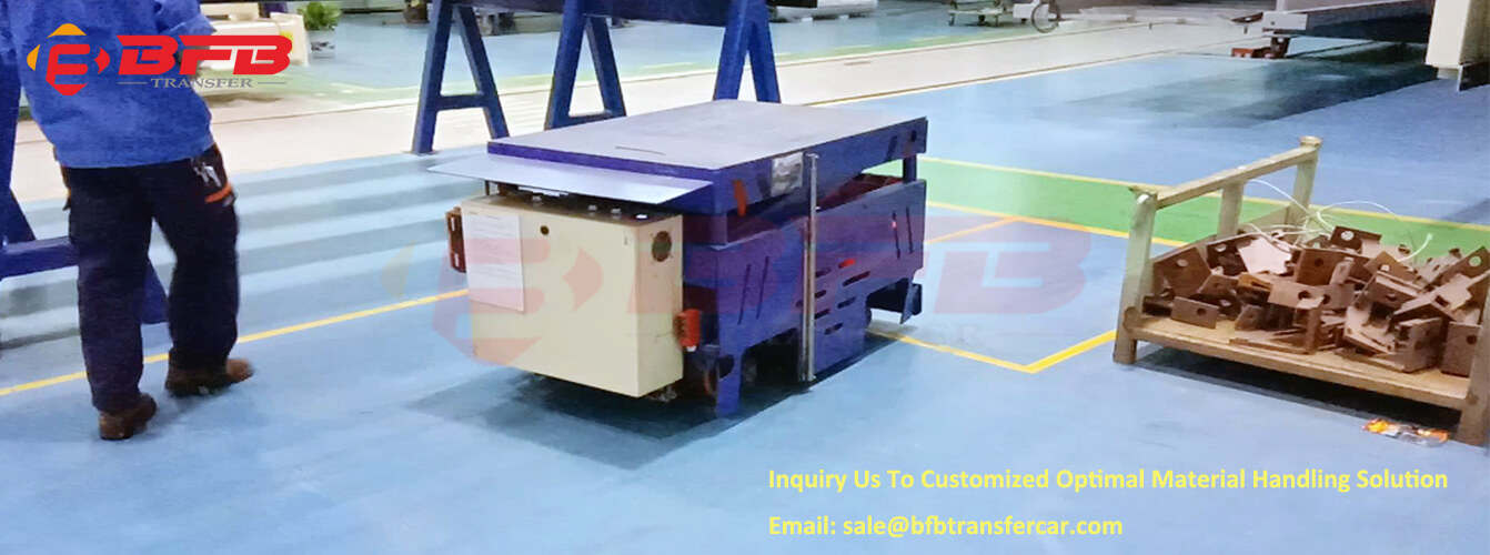 Trackless Transfer Cart For Vertical And Horizontal Movement