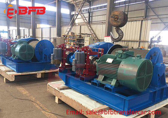 2 Sets Steel Wire Rope Electric winch 5 ton Exported Mexico