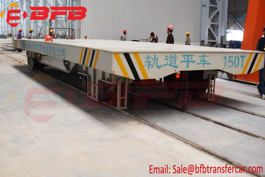 150 Ton Electric Power Industry Transfer Rail Cart For Shipyard Industry