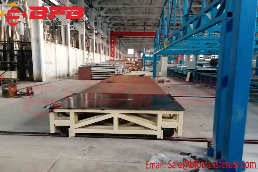 18 Ton Rail Road Heavy Load Transfer Cart For Factory Turbines Handling