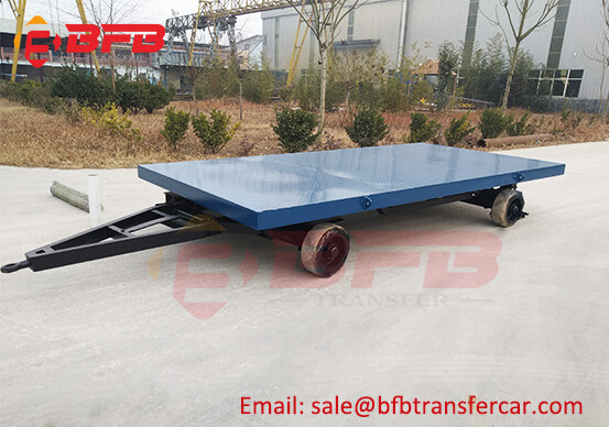 10T Warehouse Die Handling Trailer With Polyurethane Wheels Exported Qatar