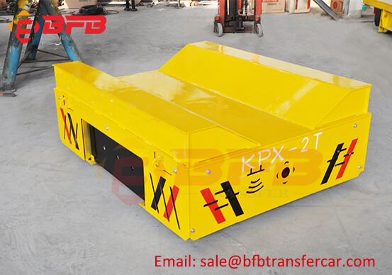 2T DC Motorized Rail Coil Transfer Trolley On Railways Exported Uzbekistan