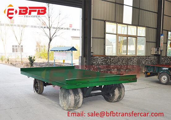 6t Indoor Transfer Trolley With Solid Rubber Tyres For Plastic Package Handling Exported Vietnam
