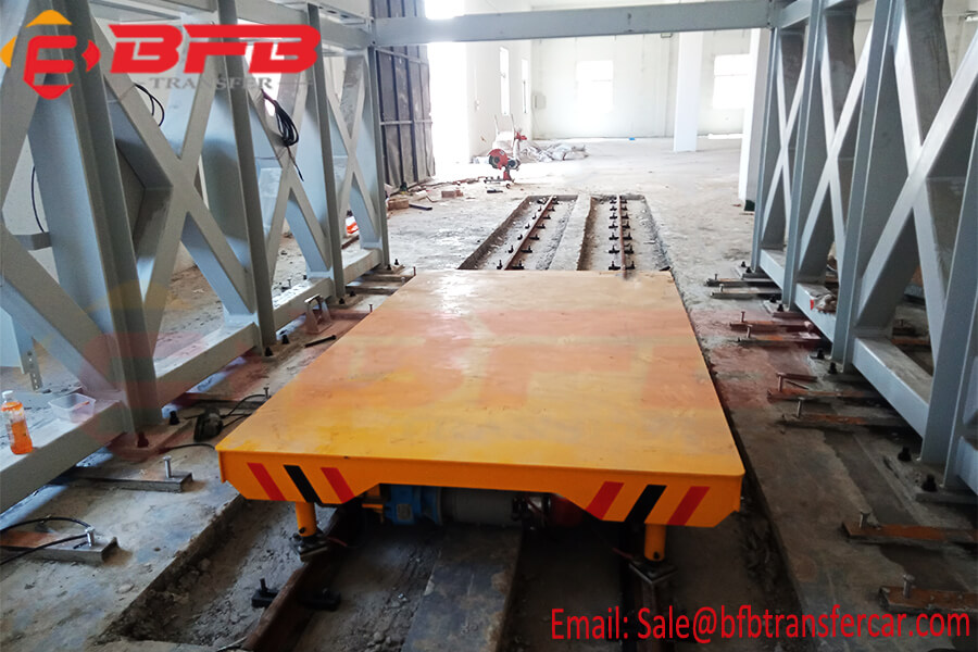 Workshop Flat Electric rail 10 ton railroad electrics trolley transference For Material Handling