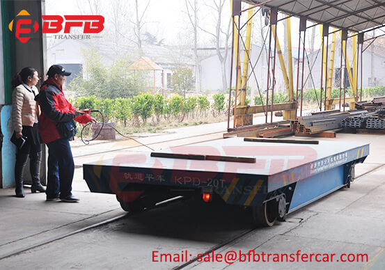BEFANBY Workshop Railroad Transfer Cart Tested By Indonesia Client