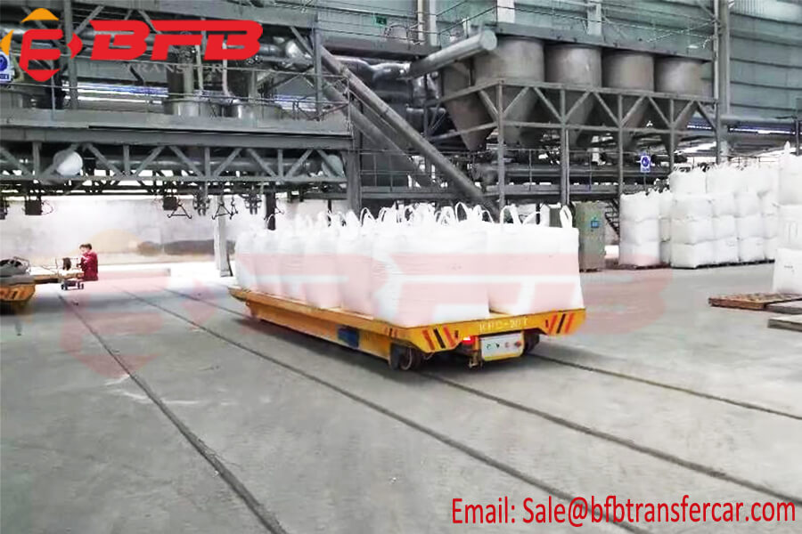 20T Electric Rail Transfer Platform Remote Control For Bulk Material Handling