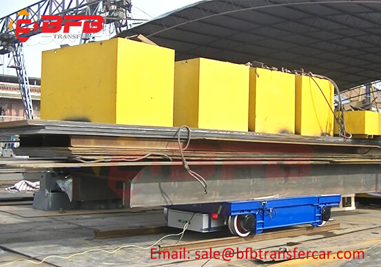 50T Rail Transfer Cart And 55T Railway Turntable Load Test Before Shipping