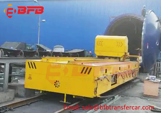  Anti Heat Track Transfer Cart With Ferry Tractor System For Coking Furnace Shop
