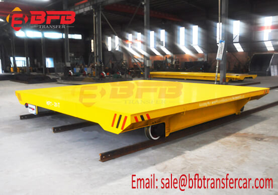 Australia 6 Wheel Battery Rail Transfer Platform 20T Load For Precast Decks Handling