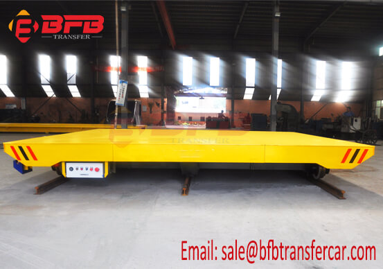 Australia 6 Wheel Battery Rail Transfer Platform 20T Load For Precast Decks Handling