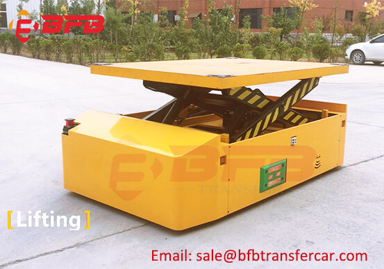 2T Laser Guided Agv Robot Automated Guided Carts With Lifting For Yard Shifting Rebar