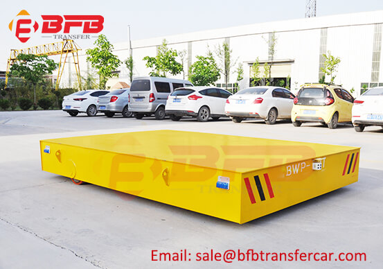 Thailand 3T Battery Trackless Steerable Transfer Trolley For Wire Coil Transportation