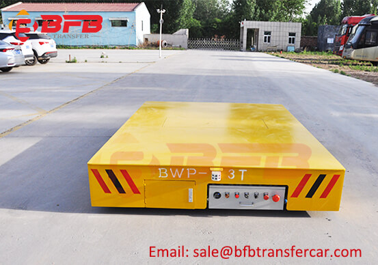 Thailand 3T Battery Trackless Steerable Transfer Trolley For Wire Coil Transportation