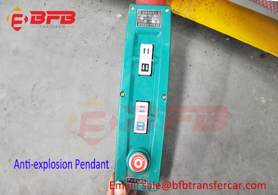 Spray Booth Battery Electric Railroad Transfer Freight Cart With Explosion Proof Protection