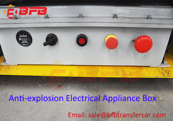 Spray Booth Battery Electric Railroad Transfer Freight Cart With Explosion Proof Protection