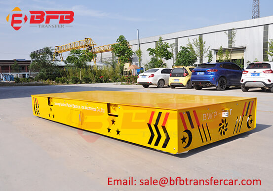 USA Factory Electric Transfer Car For Inside Steel Girder Handling On Concrete Floor