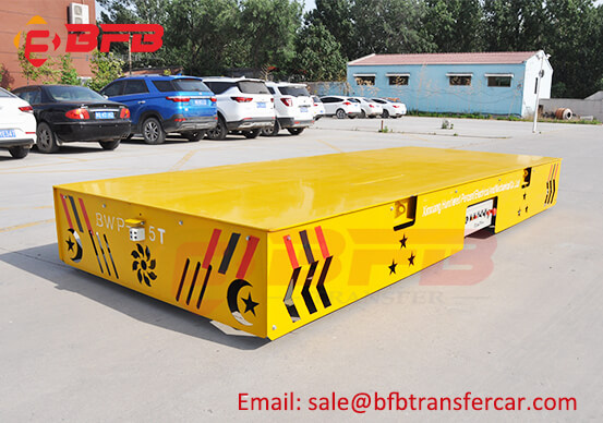 USA Factory Electric Transfer Car For Inside Steel Girder Handling On Concrete Floor