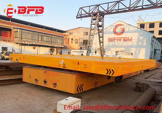 Battery Railroad Workshop Transport Electric Cart 20T For Printing Equipment Transfer