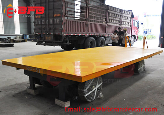 Japan Manual Heavy Weight Transport Platform Trolley 5 Ton For Workshop Hopper Transfer