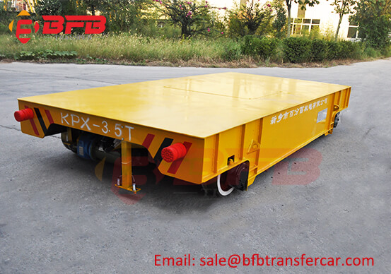 ISO Battery Power 3.5T Railroad Rail Transport Trolley For Steel Roller Transfer