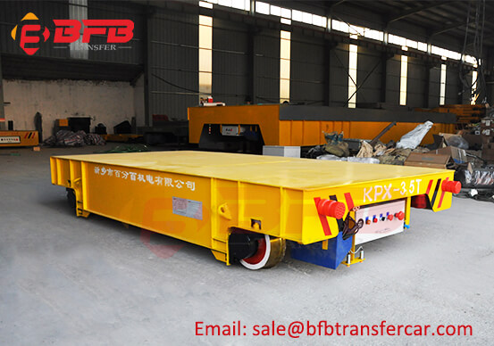 ISO Battery Power 3.5T Railroad Rail Transport Trolley For Steel Roller Transfer