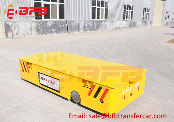 10T Mold Trackless Transfer Car With Manual Lifting System For Production Line